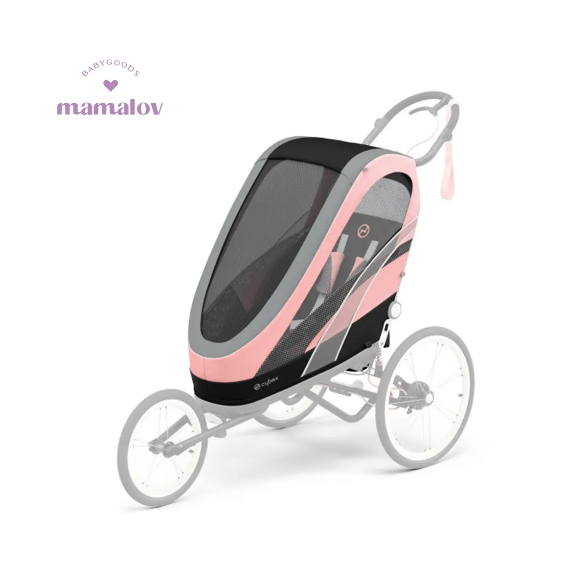 Asiento Para Carriola Zeno - Silver/Pink 521000379 Cybex 1