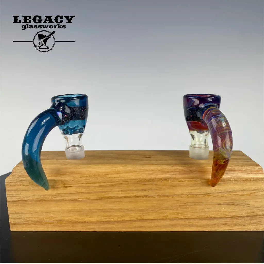 Dz Glass Crushed Opal + Color 14Mm Horn Slide 1
