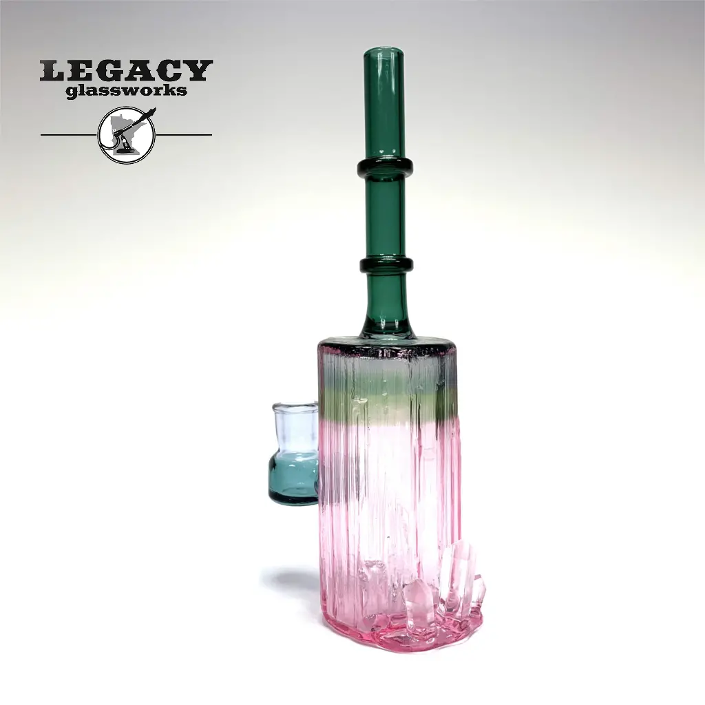 Digger Glass Tourmaline Cluster Tube 1