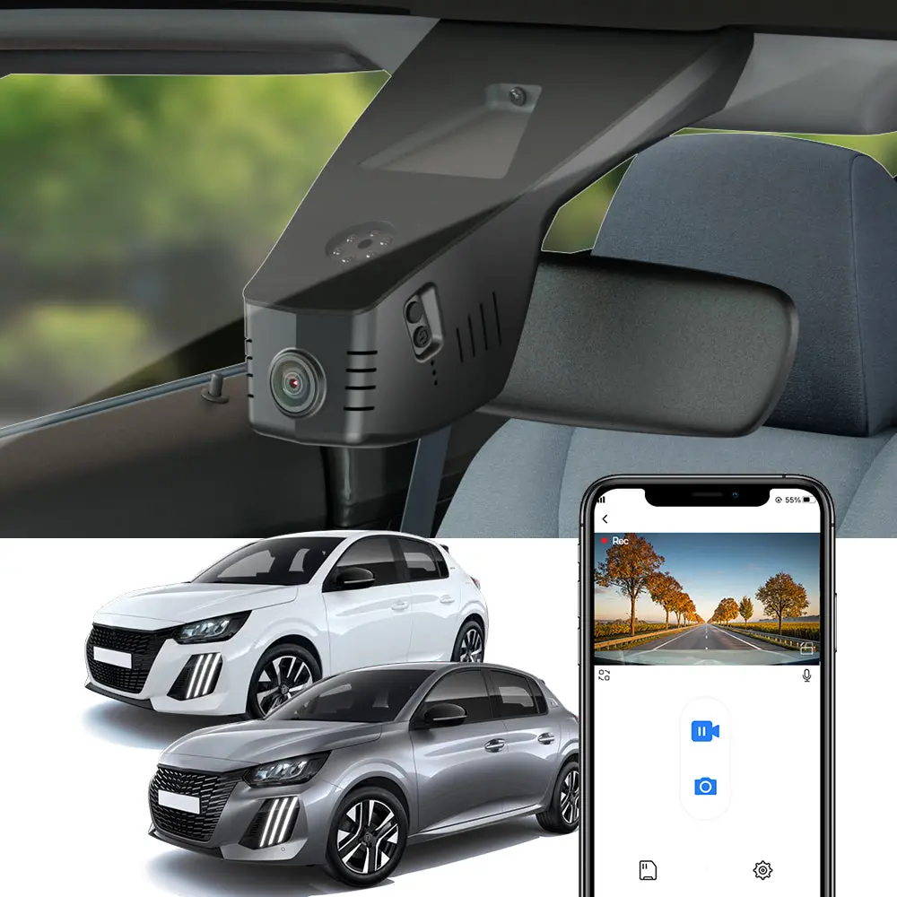 Fitcamx Dash Cam For Peugeot 208, E-208 2020 - 2025 1