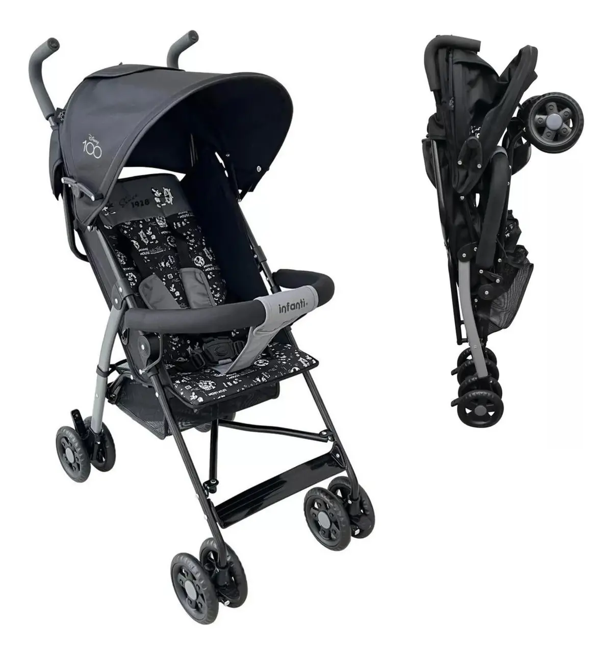 Carriola De Baston Para Bebes Skit Disney 100 Negro - Infanti 1