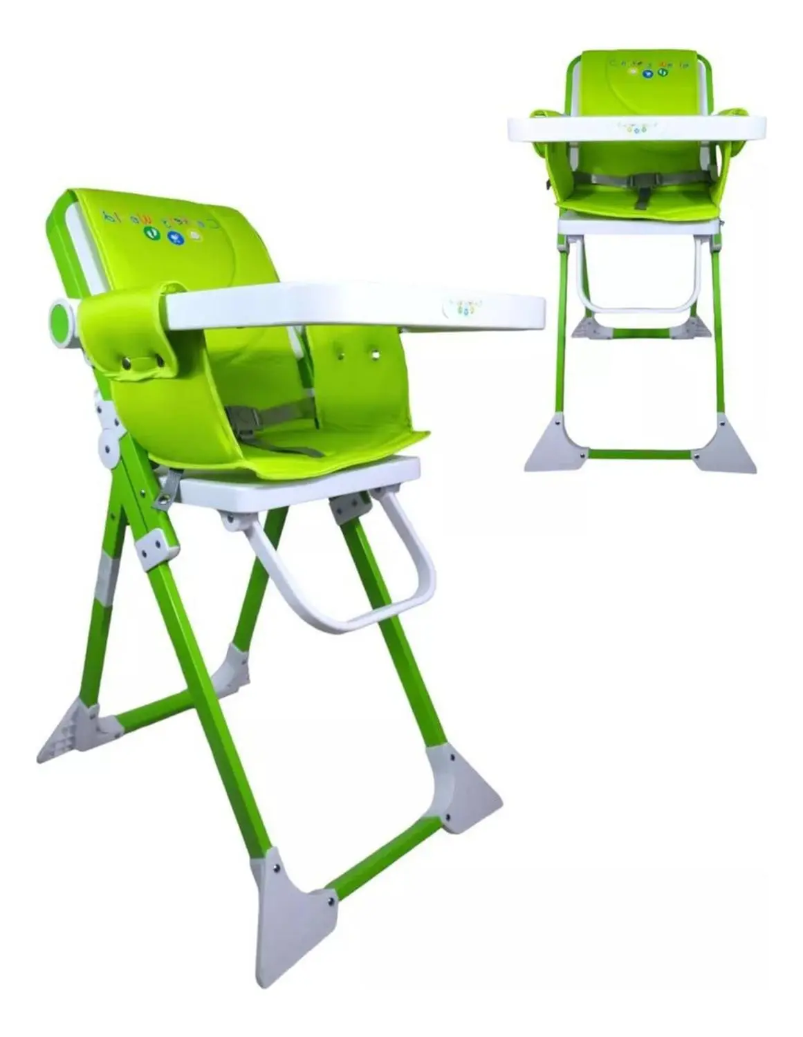 Silla Alta Periquera Para Bebe Plegable Sun - Morado - Confety World 1