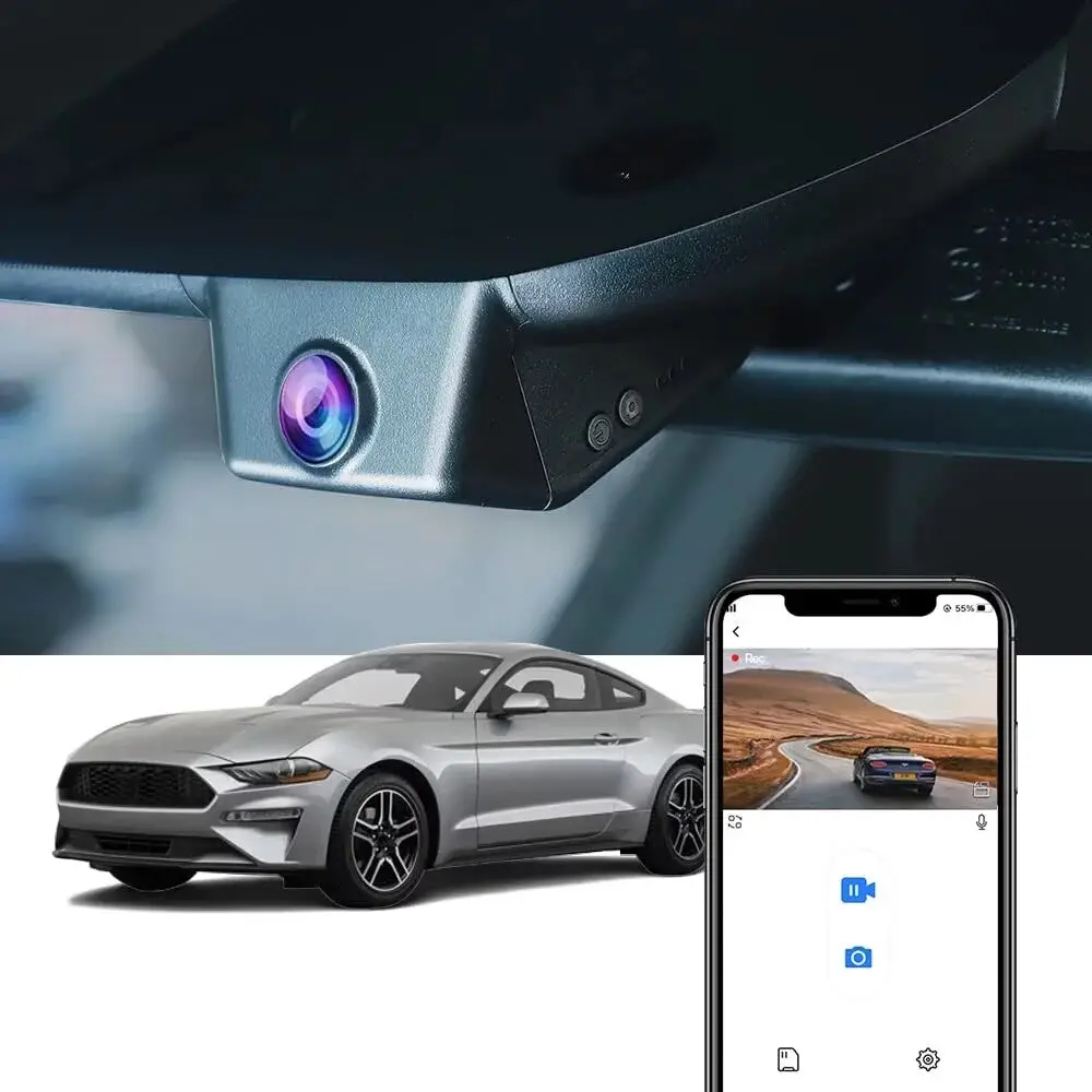 Fitcamx Dash Cam For Ford Mustang 2014-2023 1