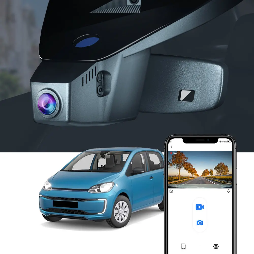 Fitcamx Dash Cam For Volkswagen Vw Up, E-Up 2019-2025 1