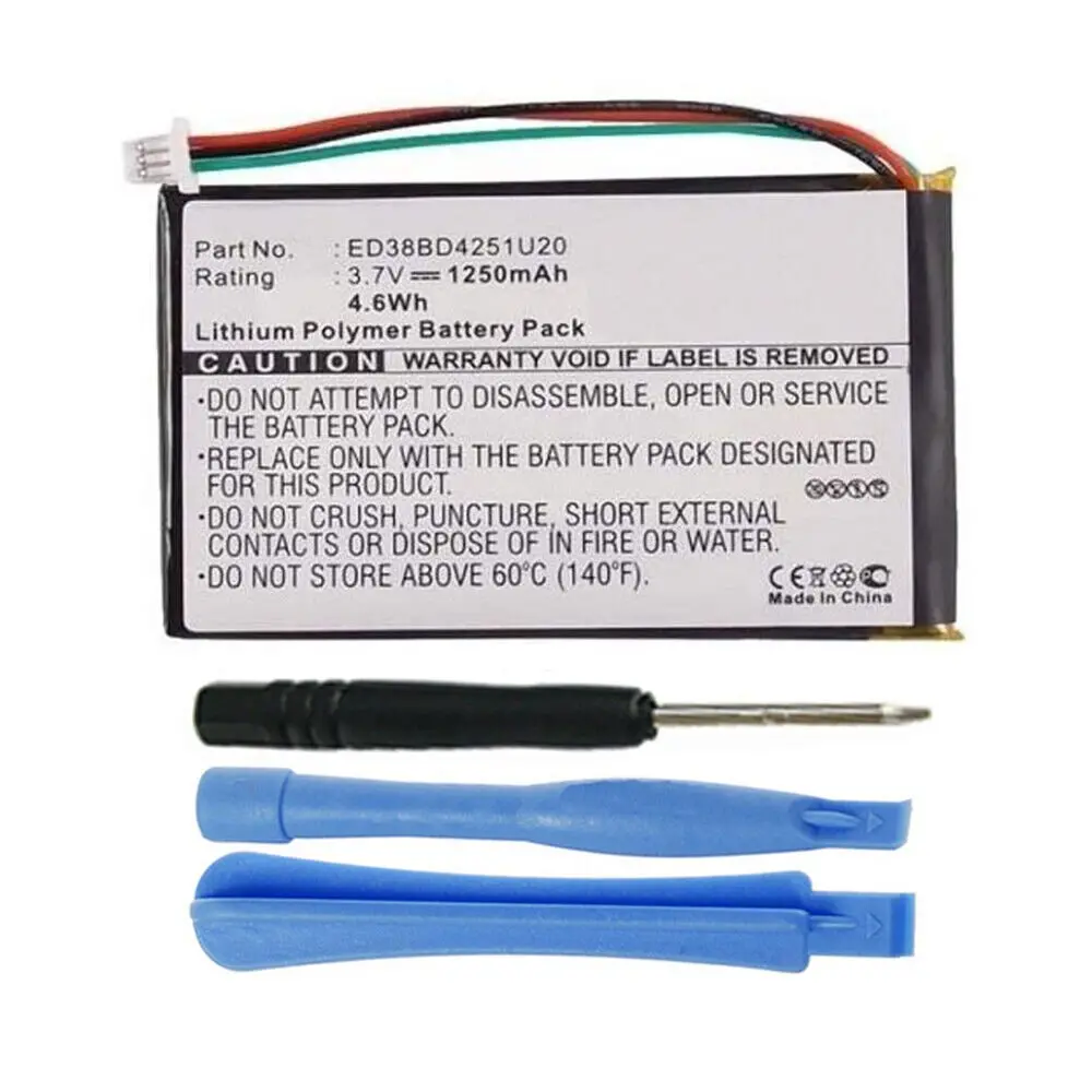 Ed38bd4251u20 Battery For Garmin Nuvi 1400 1450 1450T 1490 1490T Pro Gps 1