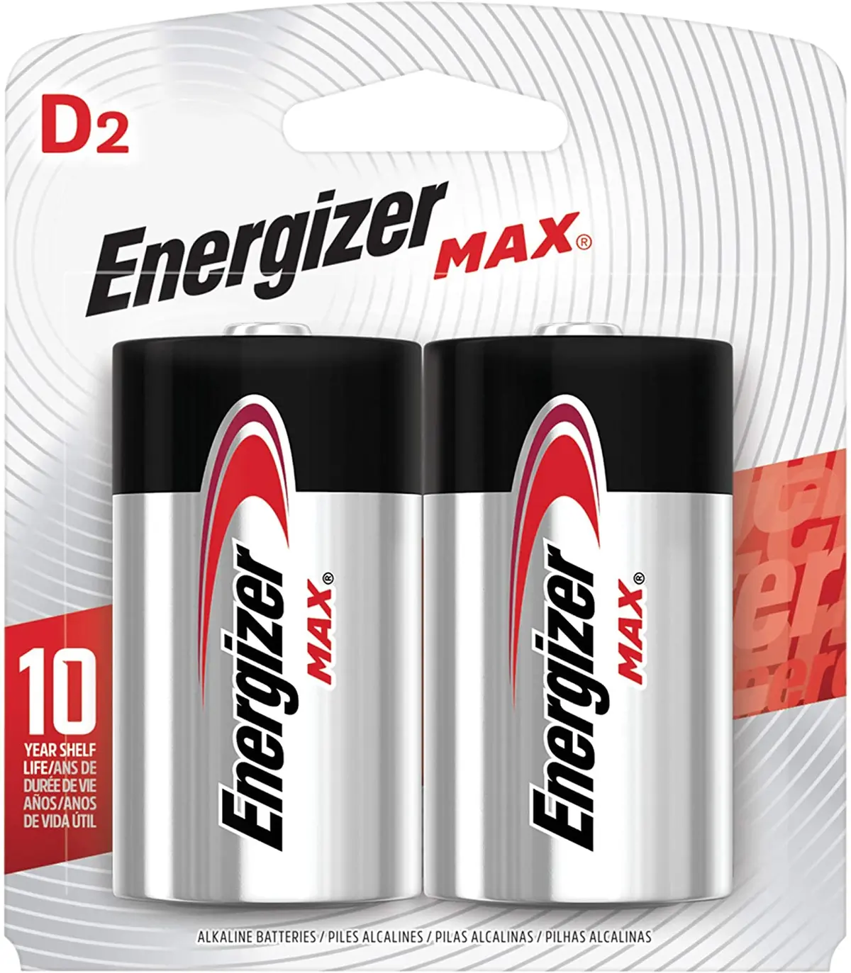 Energizer D 2Pk 1