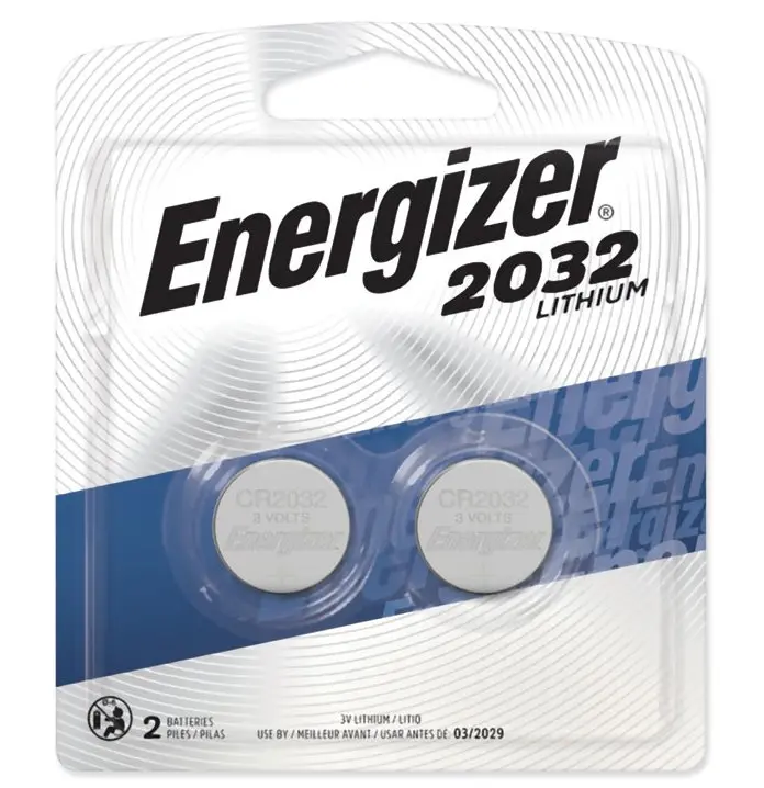 Energizer Watch/Electror Battery, 2032 3V 2 Pack 1