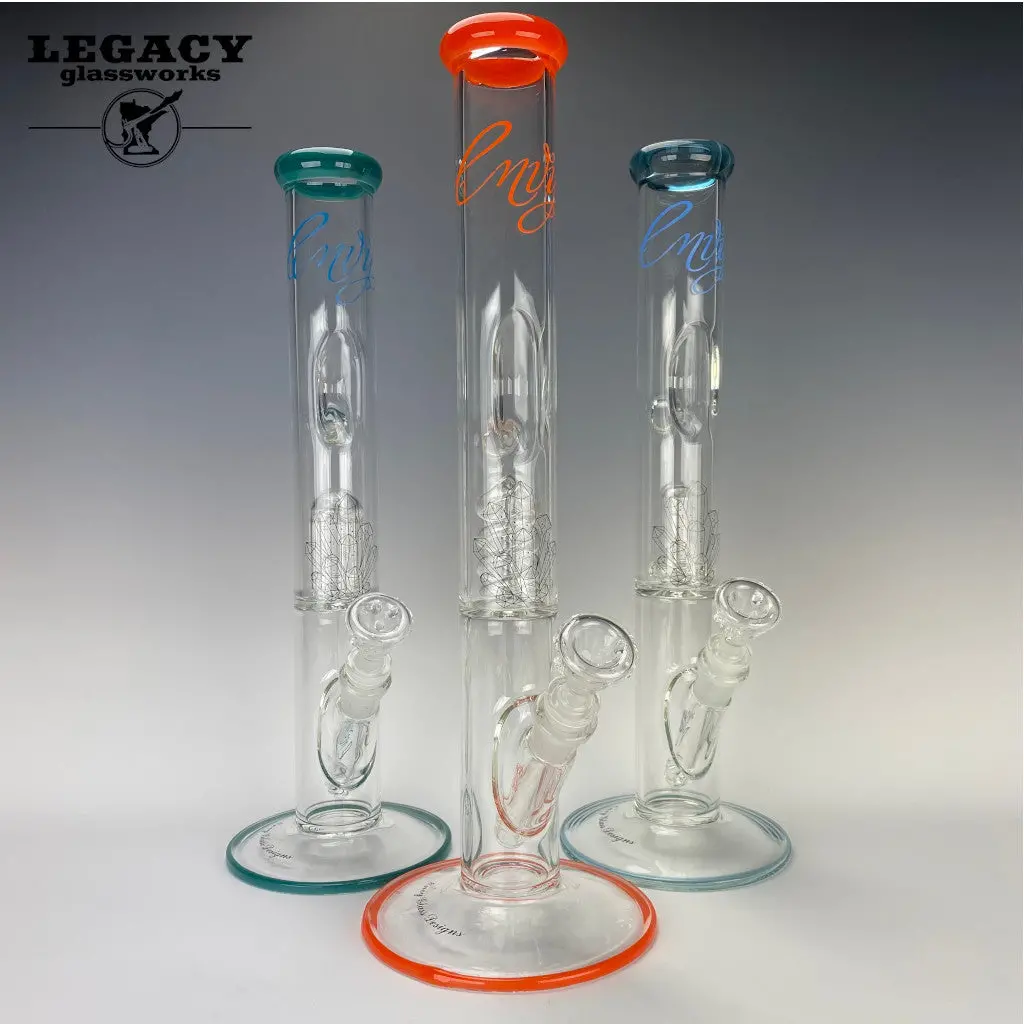 Envy Glass 17" Straight Tube W/ Color 1