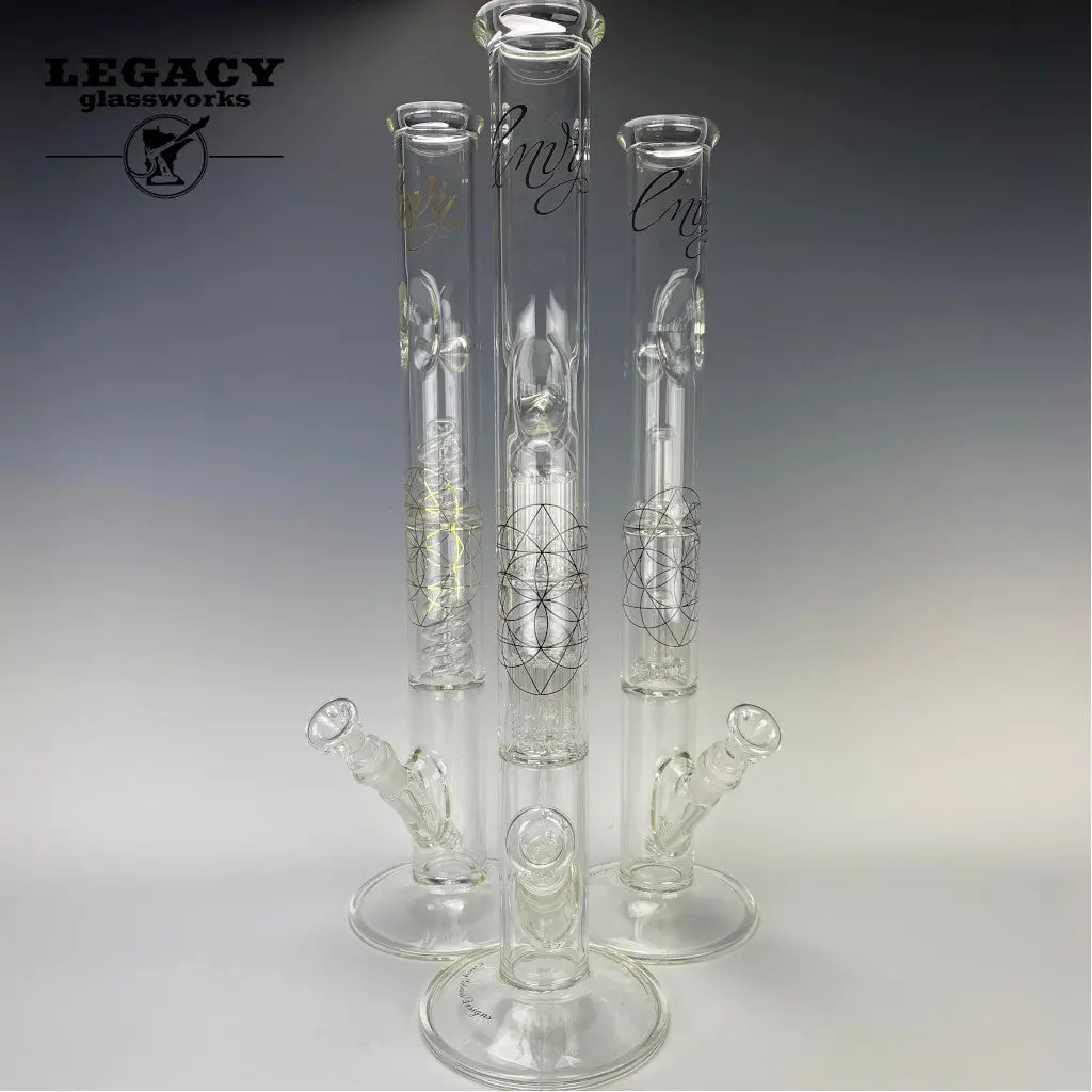 Envy Glass 21" Double Perc Straight Tube 1