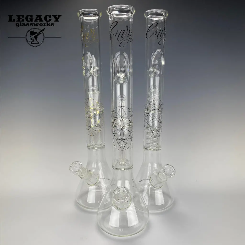 Envy Glass 21" Double Perc Beaker 1