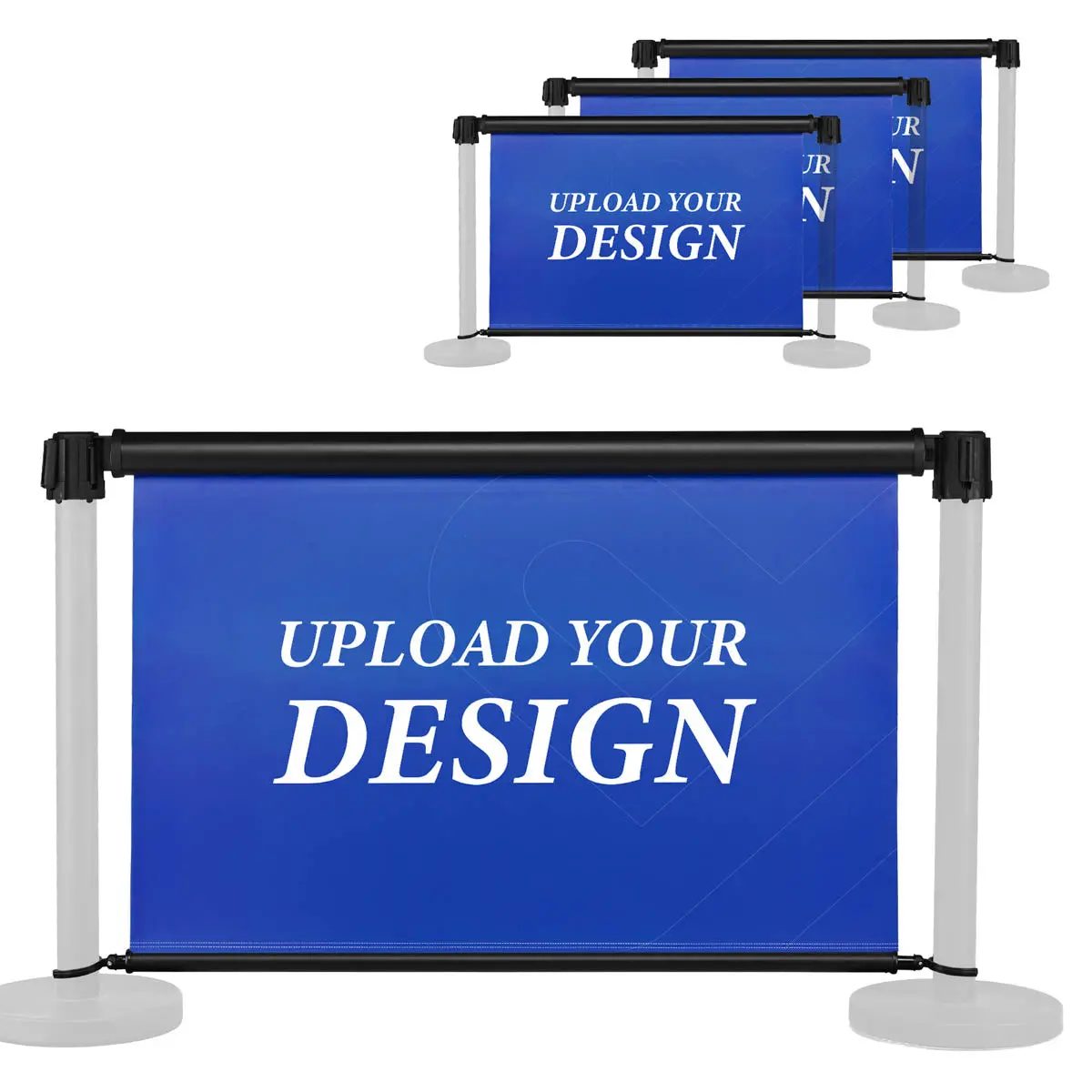 Yescom 4Ct. Custom Printed Retractable Banner For Stanchions 1