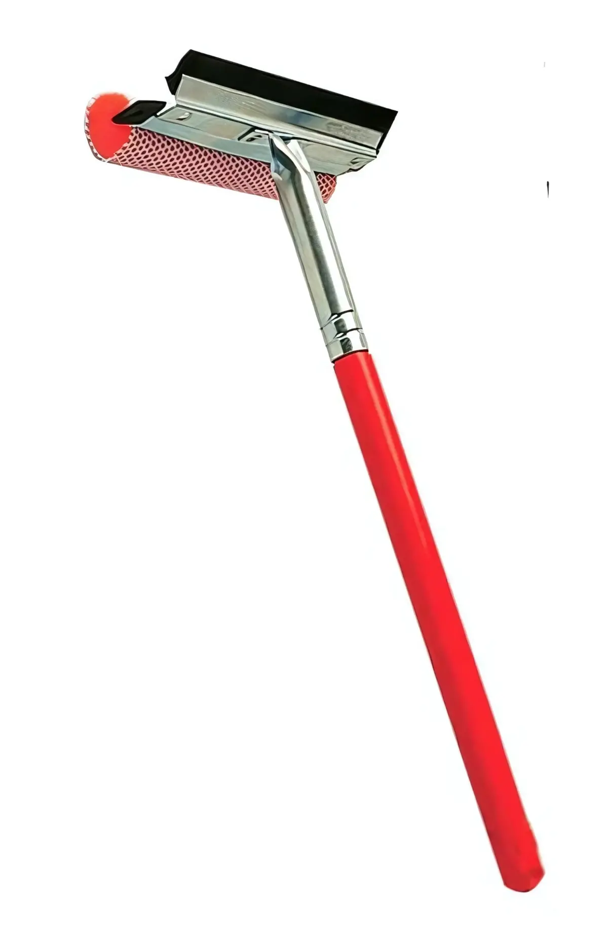 Ettore Auto Squeegee Scrubber, 8" Head - Wooden Handle (You Choose) 1