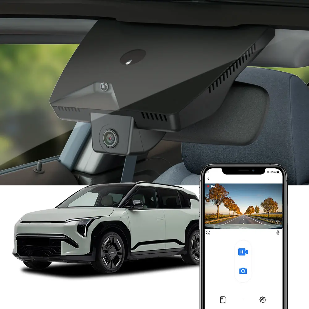 Fitcamx Dash Cam For Kia Ev3 2024-2026  (Rear Mirror Cover Part Number 96030-Ev000) (Left-Hand Drive Car) 1