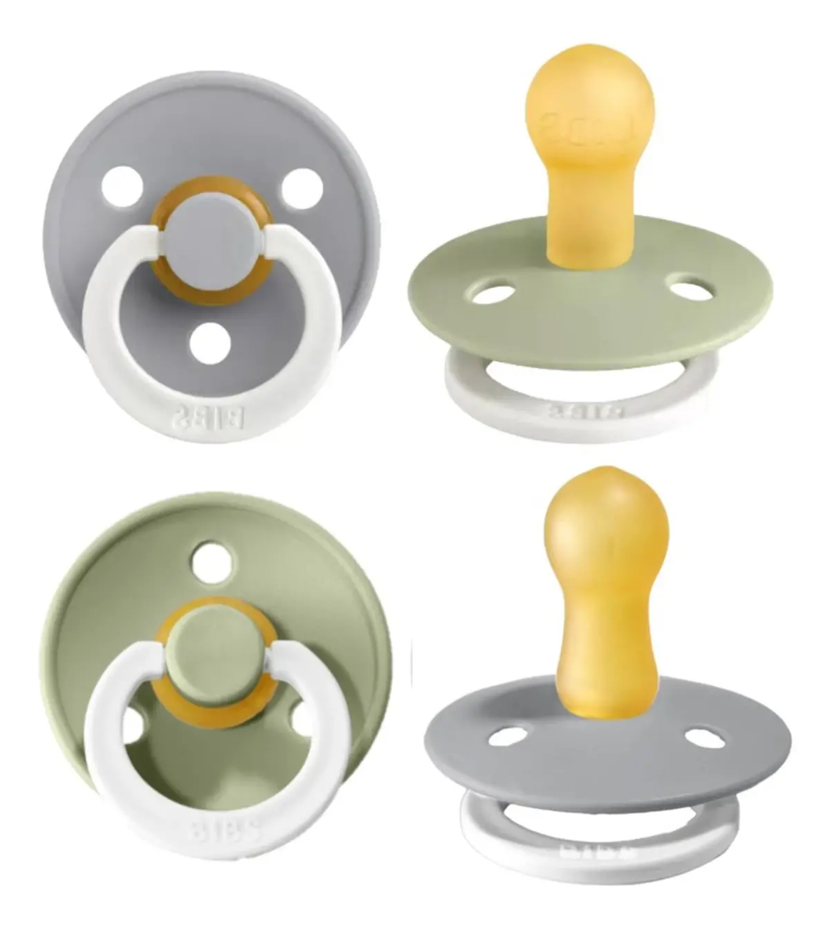 Chupones 2 Pzs 0-6 M - Sage/Cloud 110267 Bibs Dinmark 1