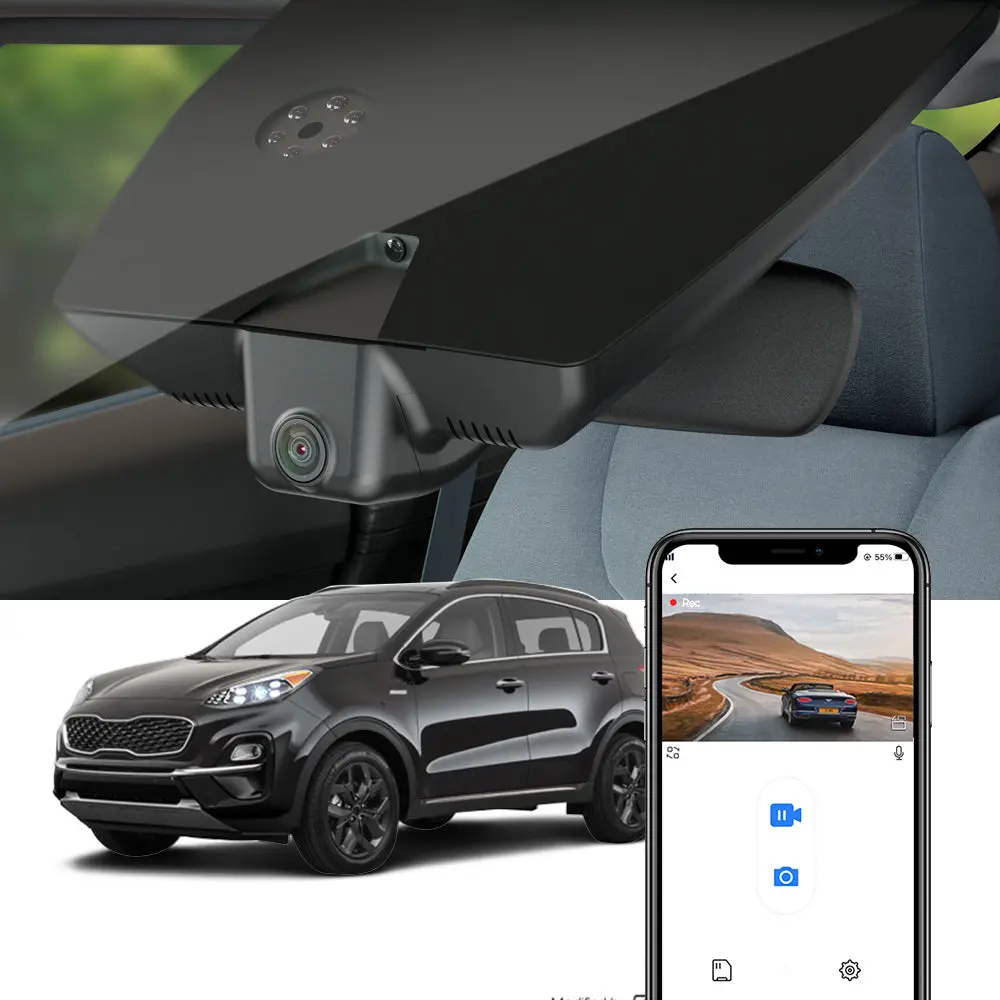 Fitcamx Dash Cam For 2017-2022 Kia Sportage 4Th Gen 1