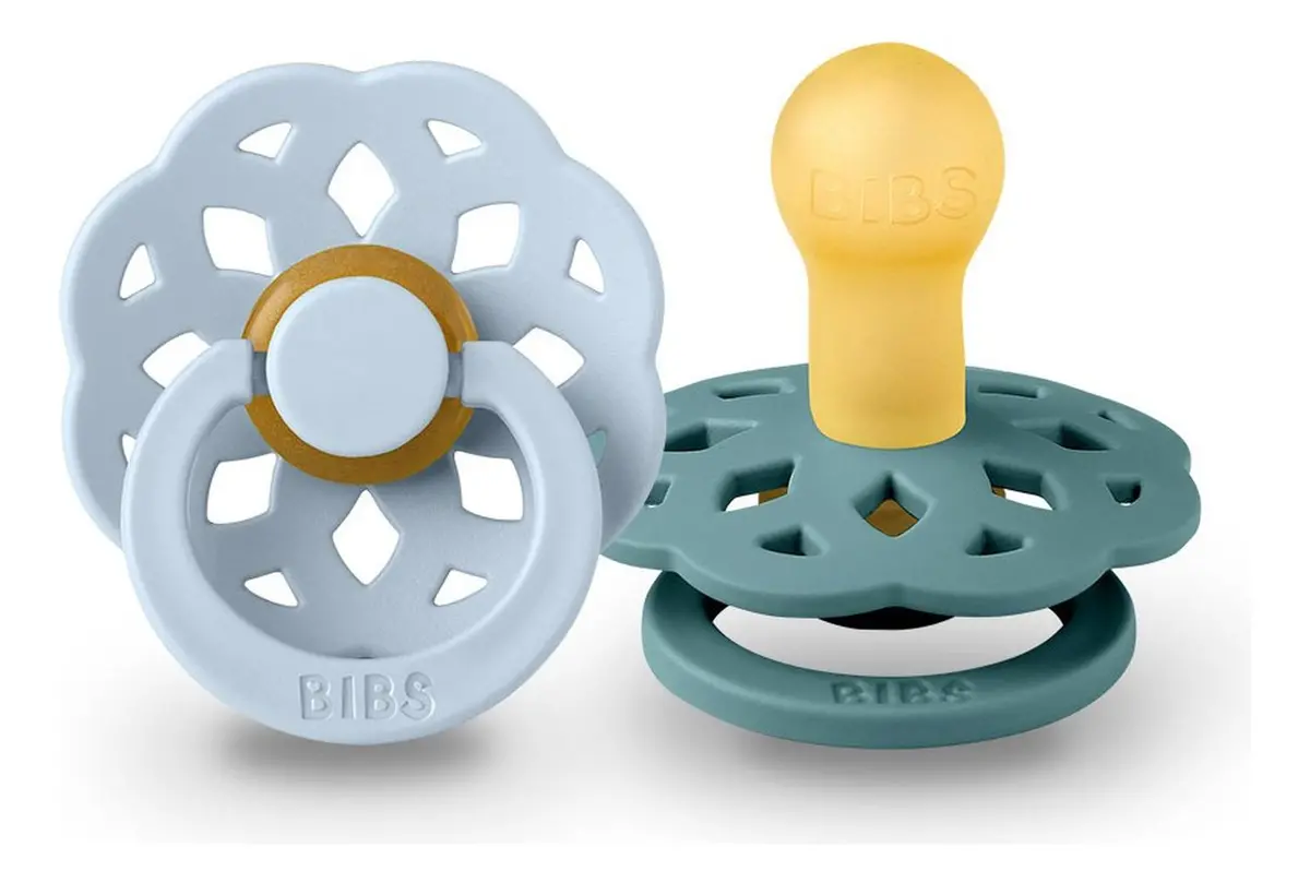 Chupones 2 Pzs 0-6 M - Baby Blue/Island Sea 230130 Bibs Dinmark 1
