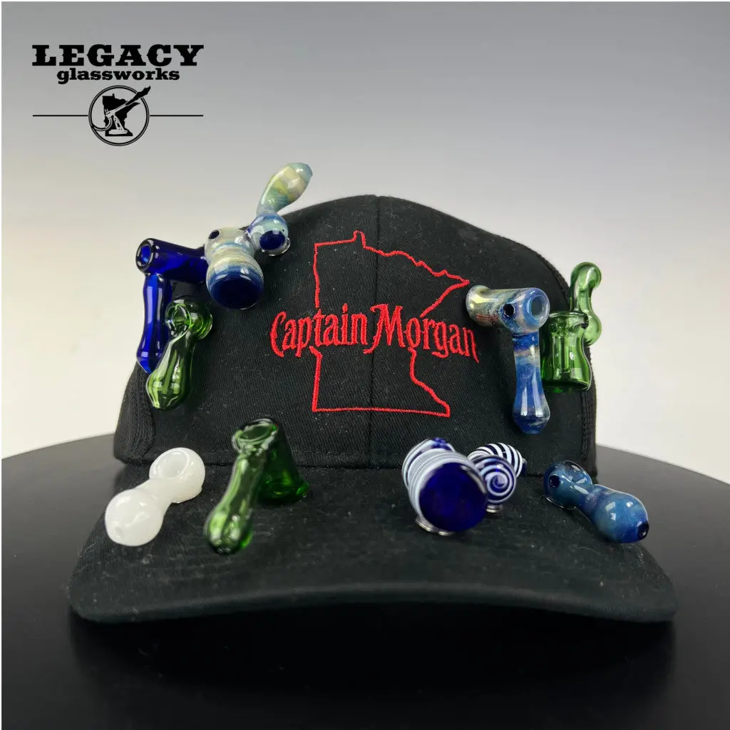 Glass 2 Mouth Mini Pipes/ Hat Pins 4