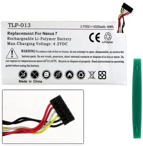 Google Nexus 7 C11-Me370t 3.7V 4325Mah Li-Pol Battery (T) 1