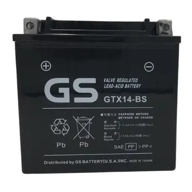 Gtx14-Bs Powersport Battery Replacement For Yuasa Ytx14-Bs And Many More 1