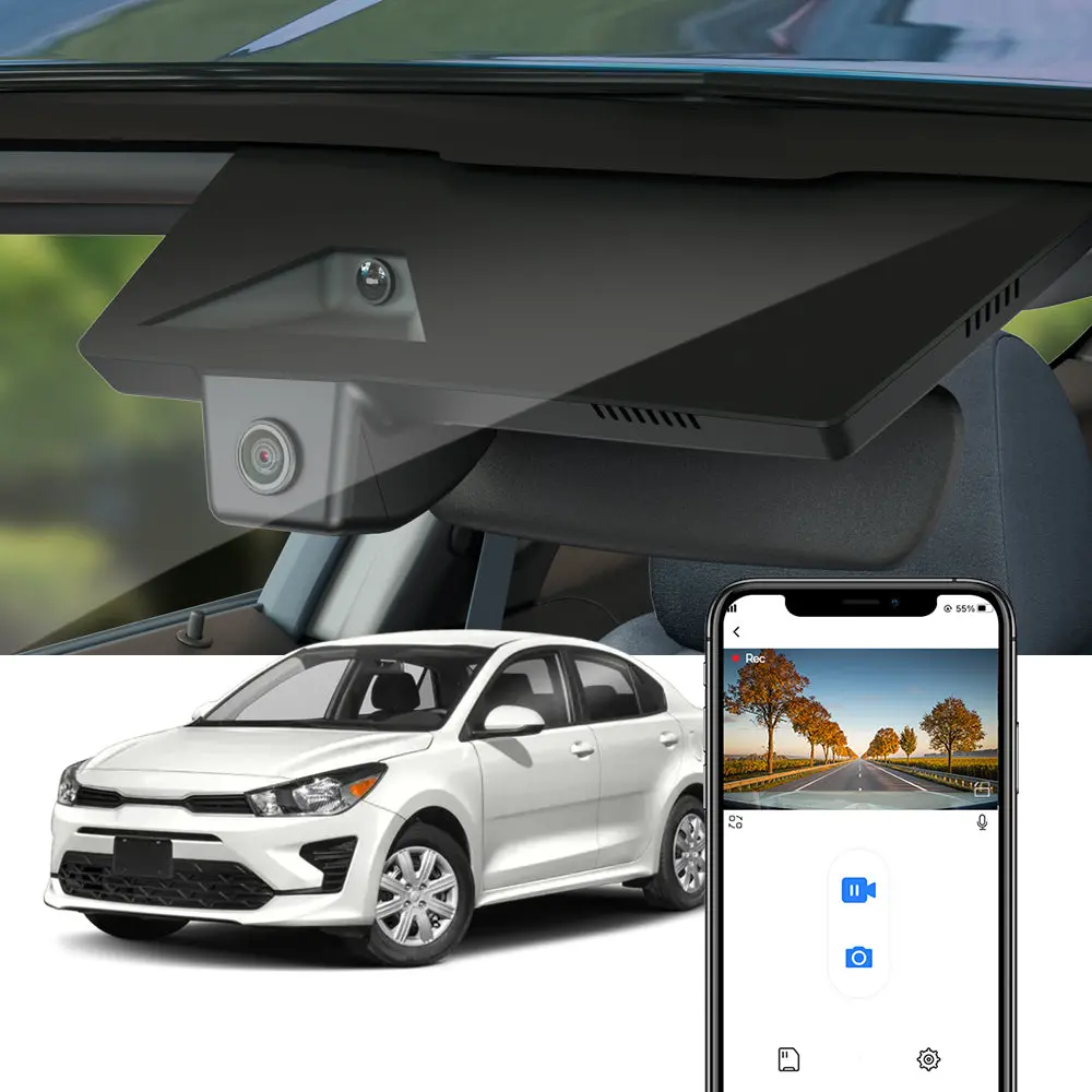Fitcamx Dash Cam For Kia Rio 2021 - 2023 (Rear Mirror Cover Part Number 96005-H8500) 1