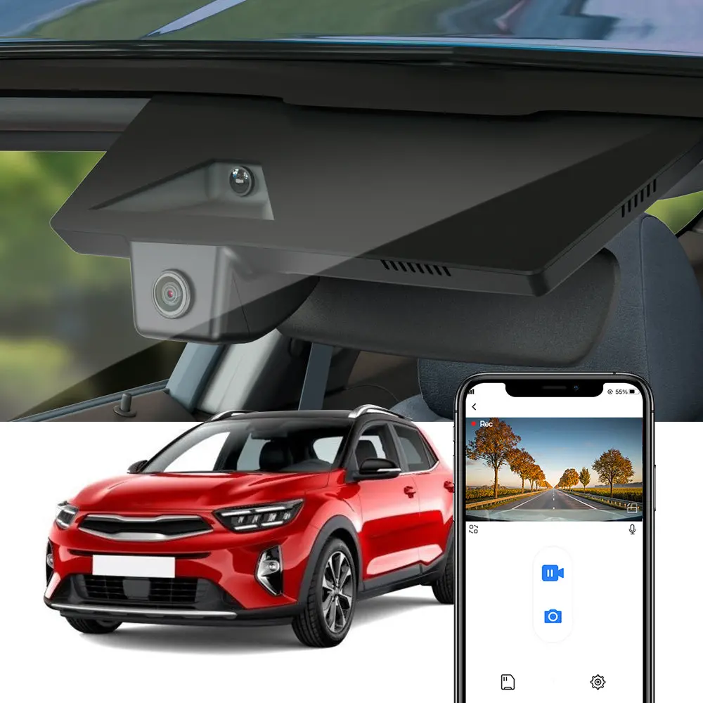 Fitcamx Dash Cam For Kia Stonic 2019 - 2023 (Rear Mirror Cover Part Number 96005-H8500) 1