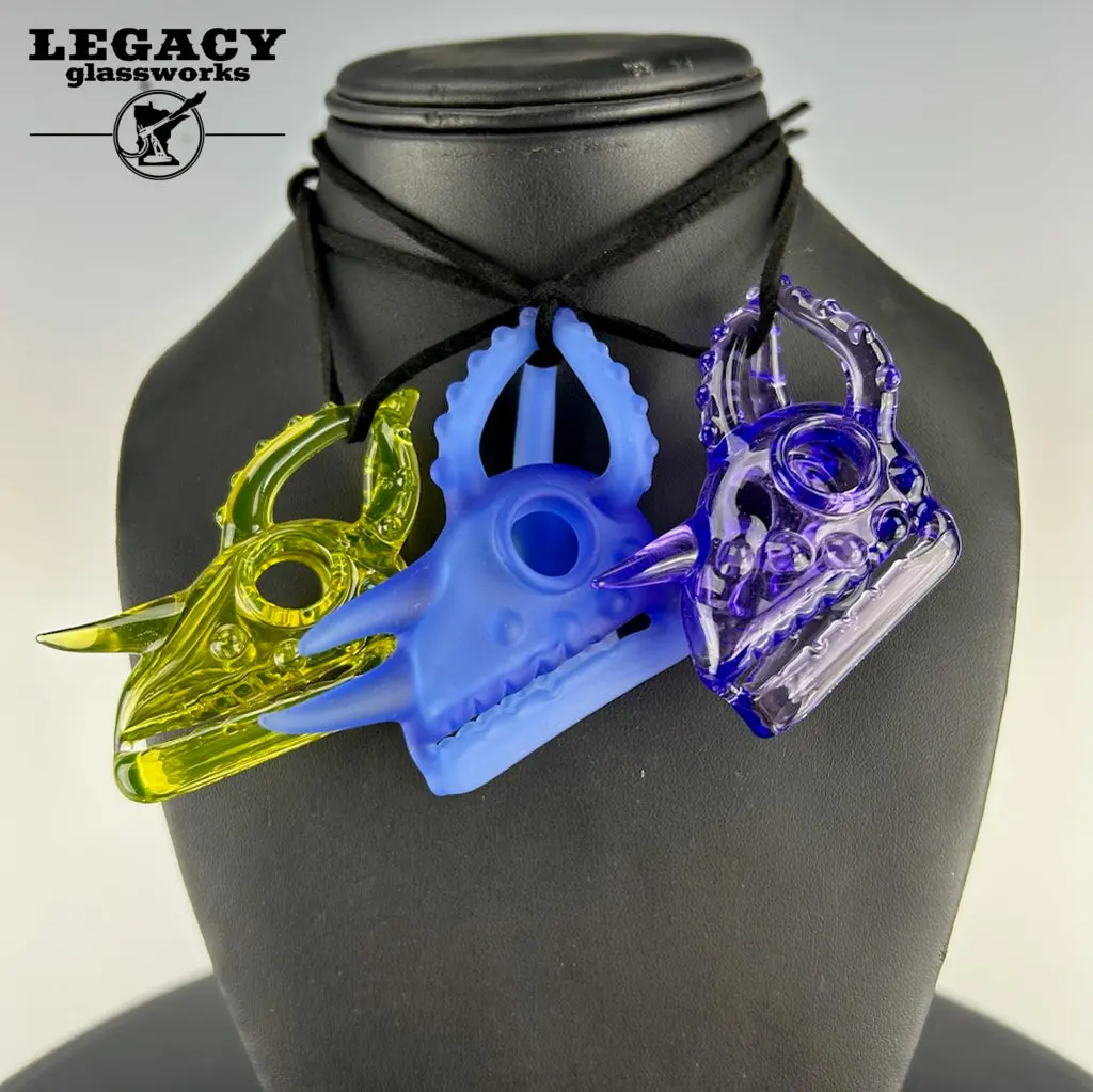 Chase Hardman Chameleon Skull Pendants 1