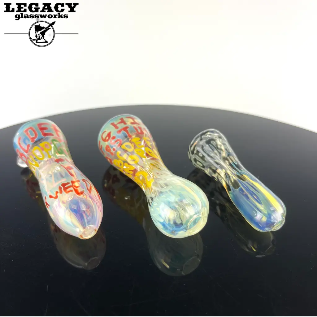 Happy Mess Glass Alphabet Chillum 1