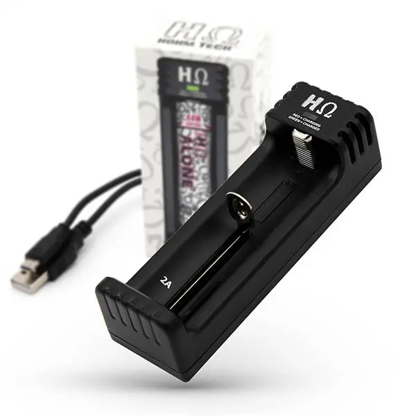 Hohm Battery Charger - 1 Slot Universal Battery Charger For 18650, 26650, 22650, 21700, 20700, And More 1