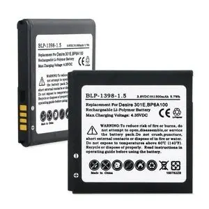 Htc Bp6a100 Desire 301E 3.7V 1500Mah Li-Ion Battery 1