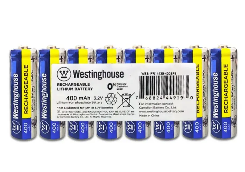 Ifr14430 Batteries 8 Pack 3.2V 400Mah 1