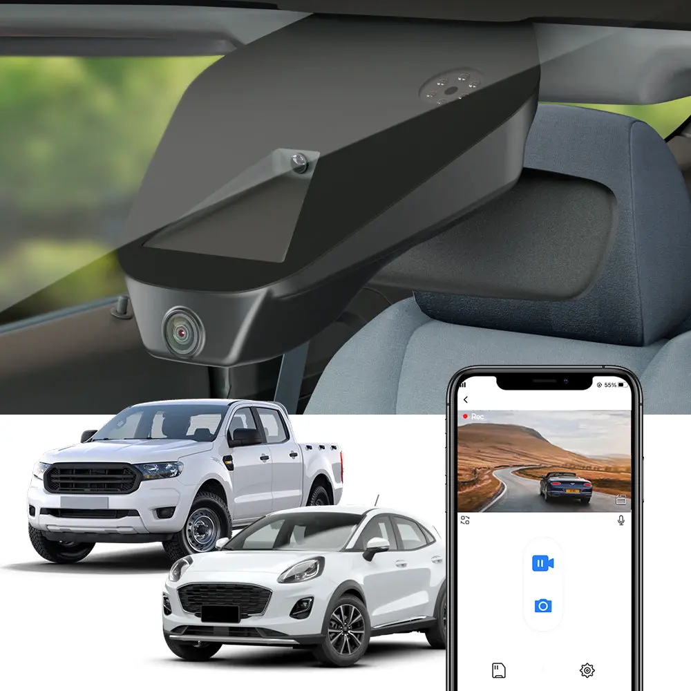 Fitcamx Dash Cam For Ford Ranger 2019-2023 European Model 1
