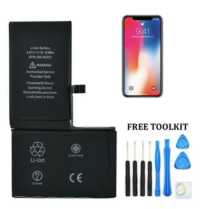 Iphone X Replacement Battery With Tool Kit 1