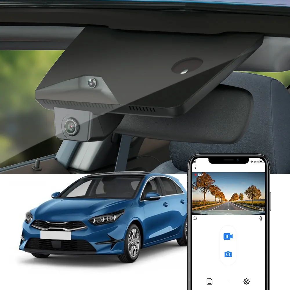 Fitcamx Dash Cam For Kia Ceed 2024 -2026 (Rear Mirror Cover Part Number 96010-J7450) 1