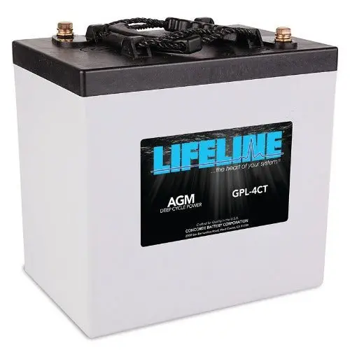 Lifeline Gpl-4Ct 6V 220Ah Gpl-4Ct Deep Cycle Battery For Rv, Floor Scrubbers, Lifts, And More 1