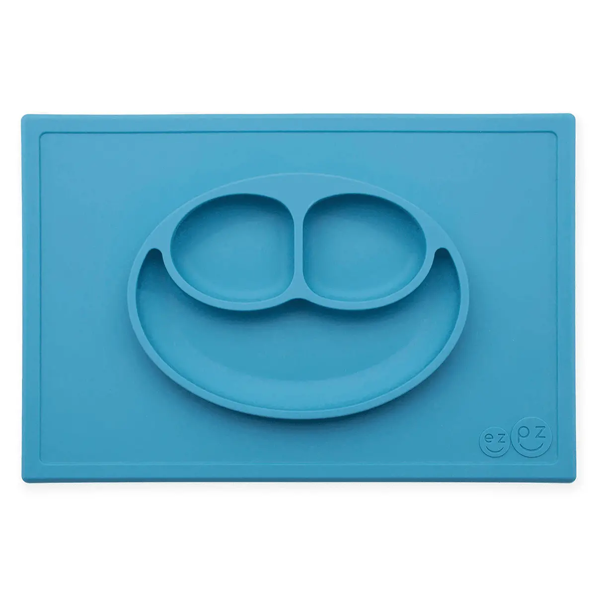 Plato De Silicon Happy Mat Azul Ezpz 1