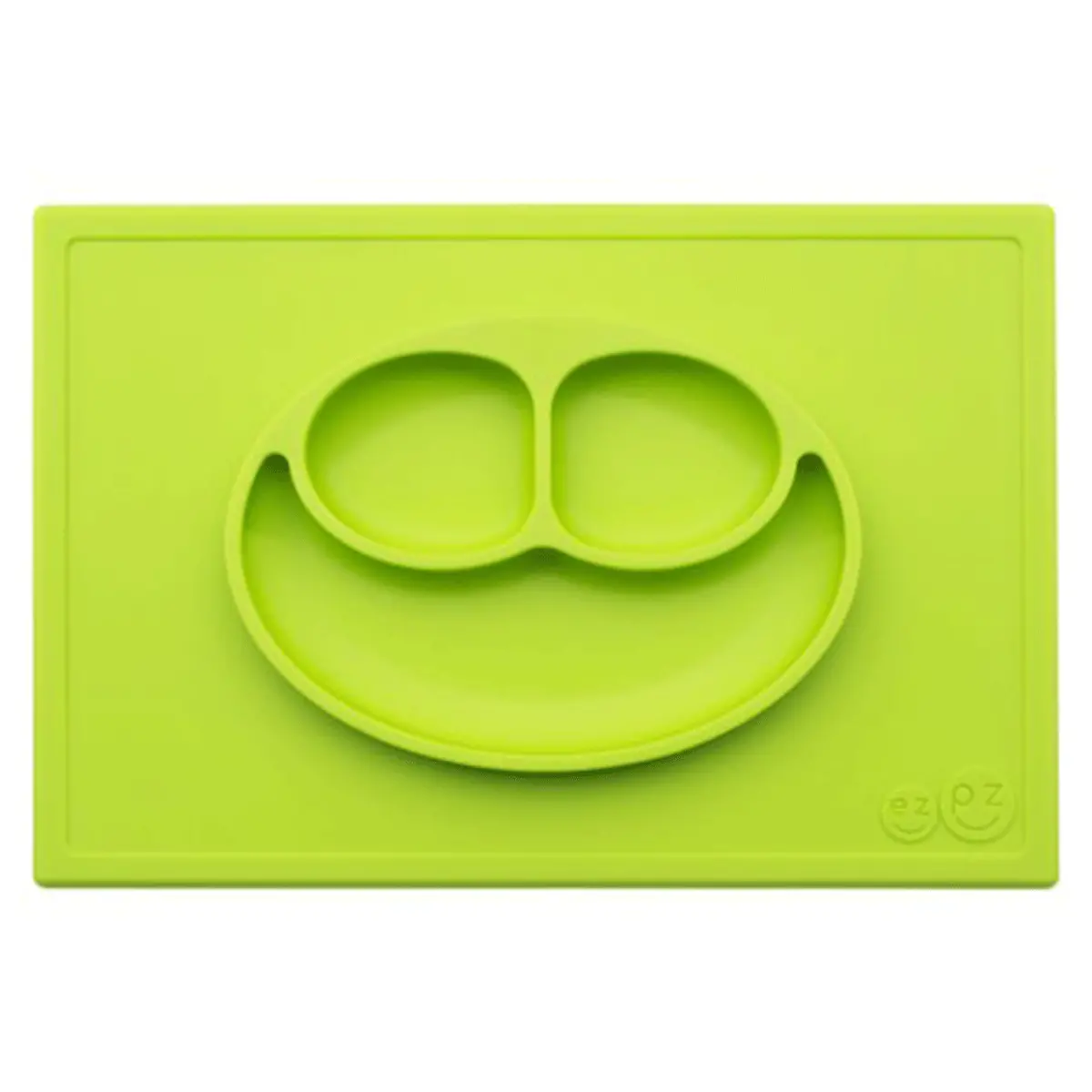 Plato De Silicon Happy Mat Verde Ezpz 1