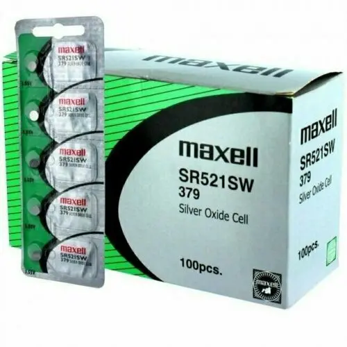 Maxell Sr521sw 379 Battery Silver Oxide (Longest Lasting) 1
