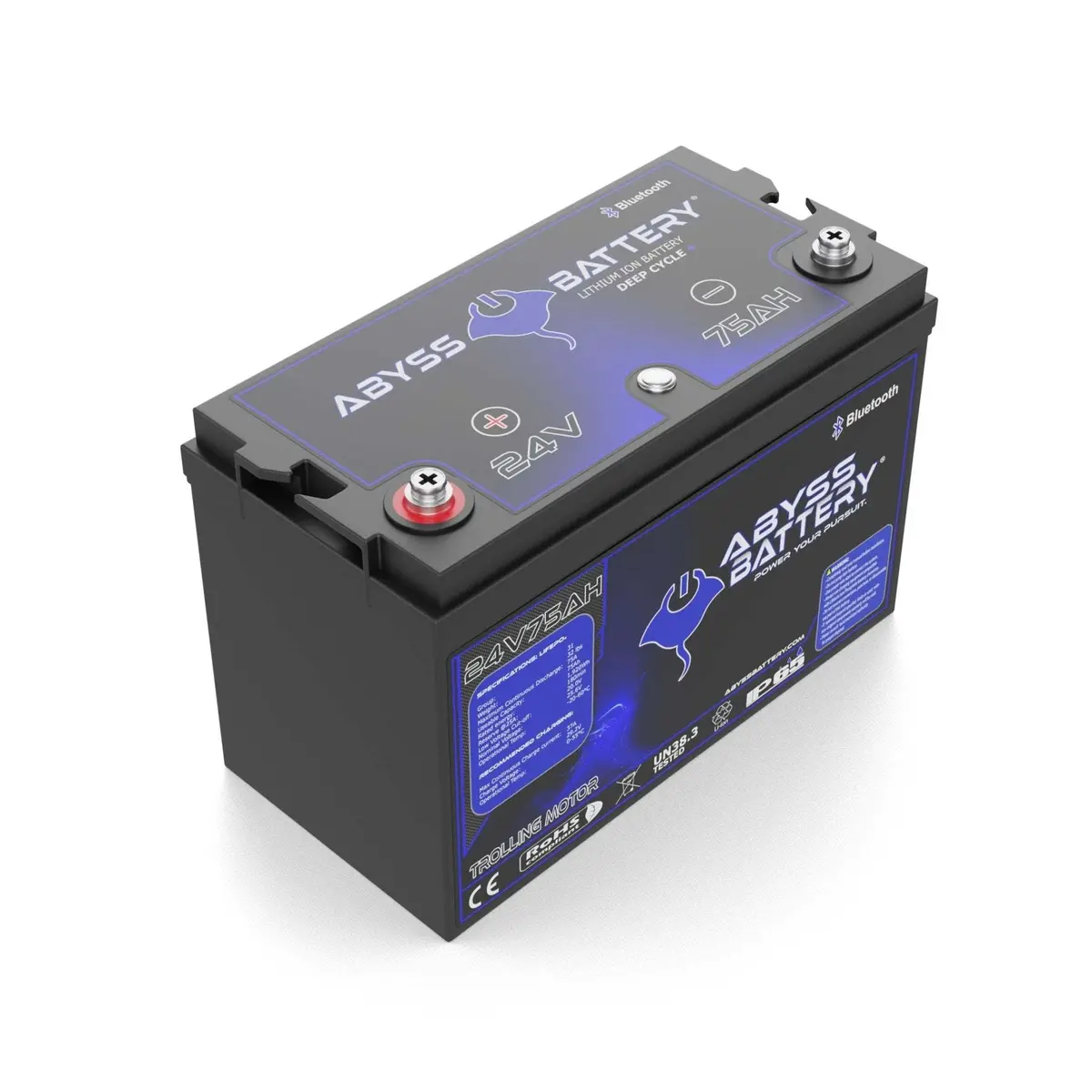 Abyss® 24V 75Ah Lithium Trolling Motor Battery 2