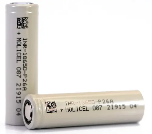 Molicel P26a 18650 2600Mah Battery 1