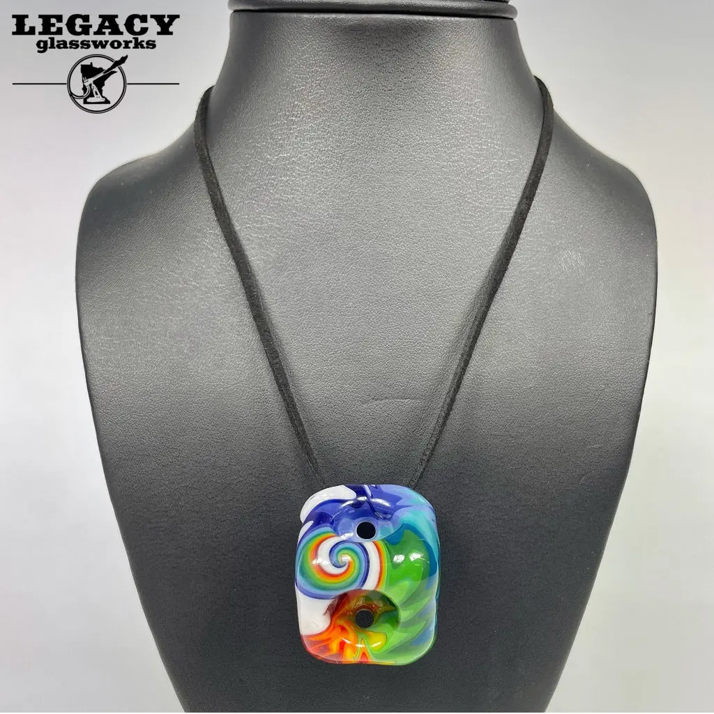 Natey Love & Dot Mark Rainbow Cube Pendant 1