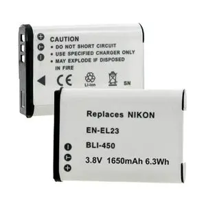 Nikon En-El23 Battery For Nikon En-El23 Coolpix B700, P900, P600, P610, S810c 1