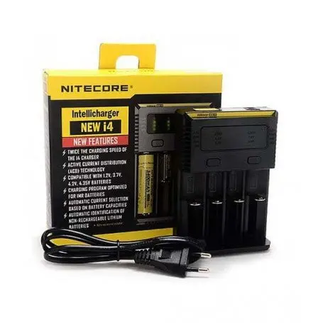 Nitecore I4 Charger Universal Battery Charger For 18650  18500  26650 Aa, Aaa Plus 1