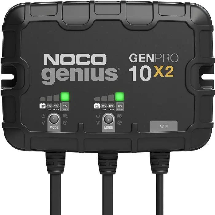 Noco Genpro 10X2 On-Board Battery Charger 2-Bank 20-Amp -Smart Battery Maintainer And Charger 1