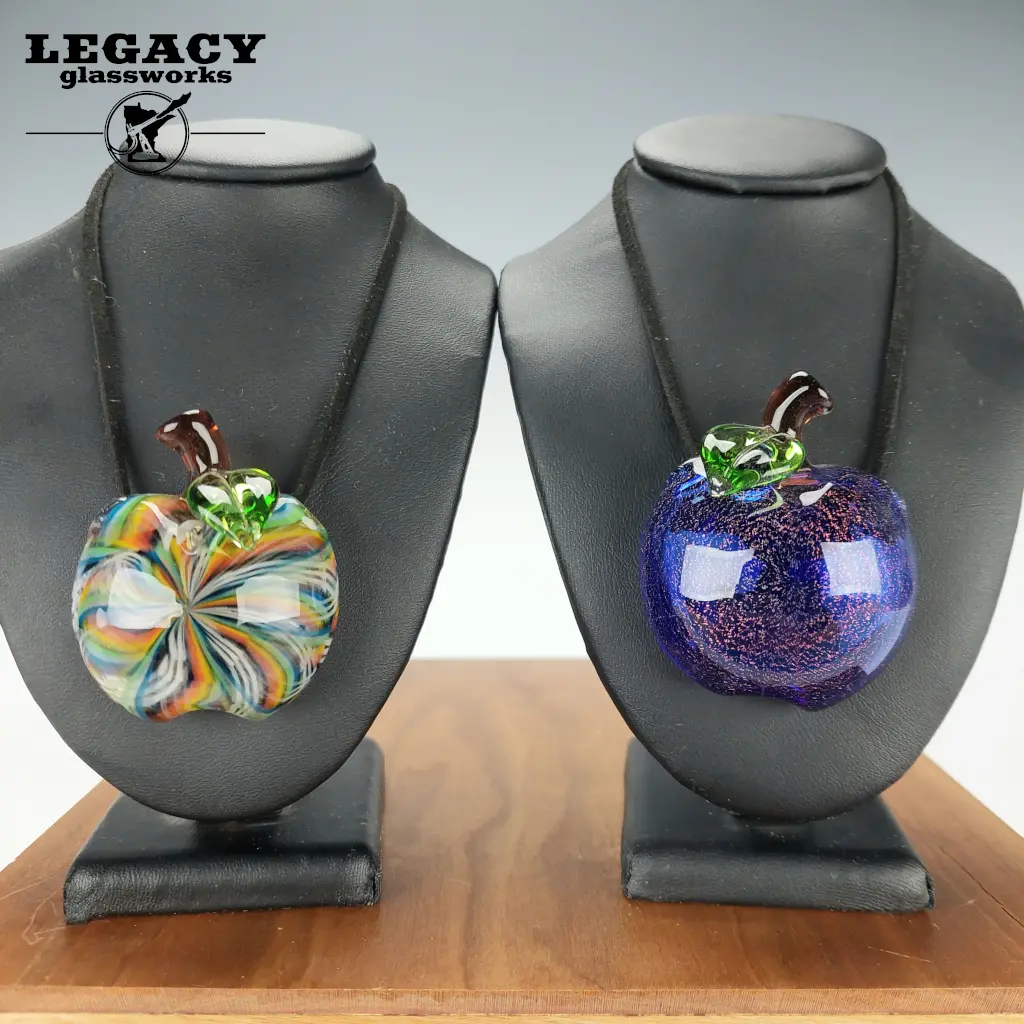 Pouch Glass Apple Pendant 1