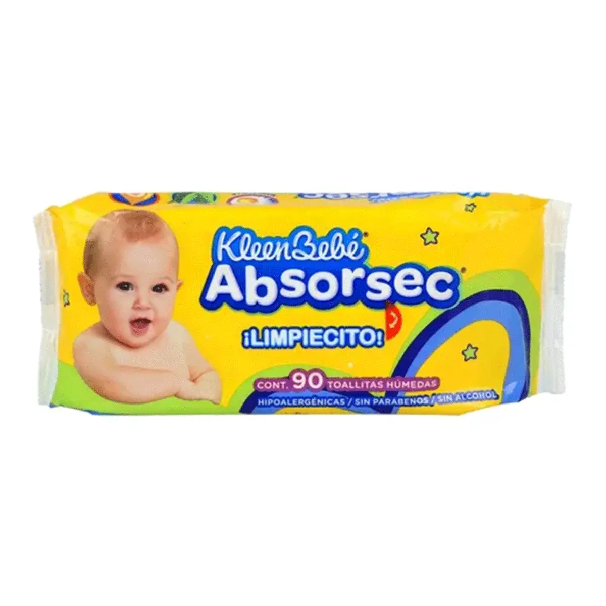 Toallitas Humedas Kleen Bebe Absorsec 90 Piezas 1