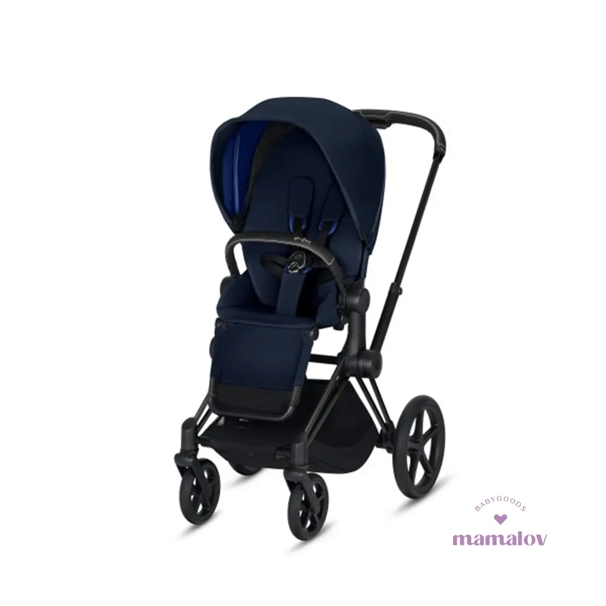 Carriola Priam 3 - Matte Black/Indigo Blue 519003303 Cybex 1