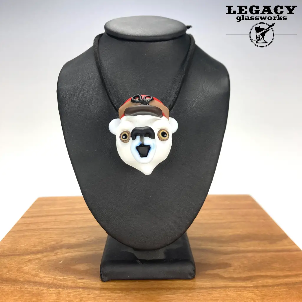 Obe Glass Lumberjack Bear Pendy 1