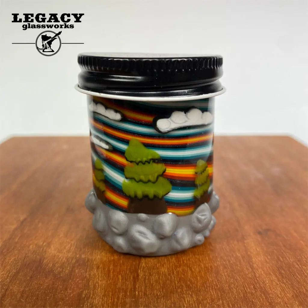 Obe Glass Woodsy Baller Jar 1