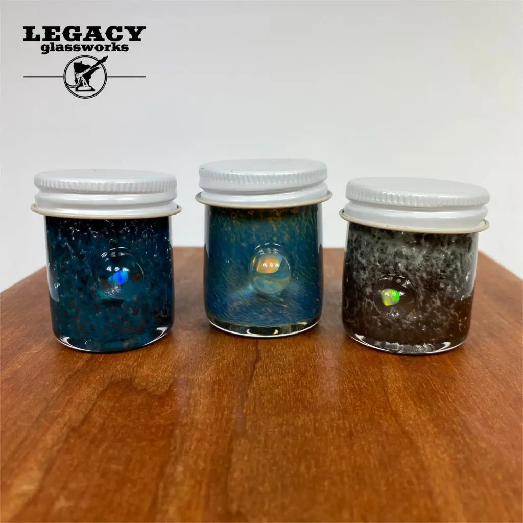 Obe Glass Opal Baller Jars 1