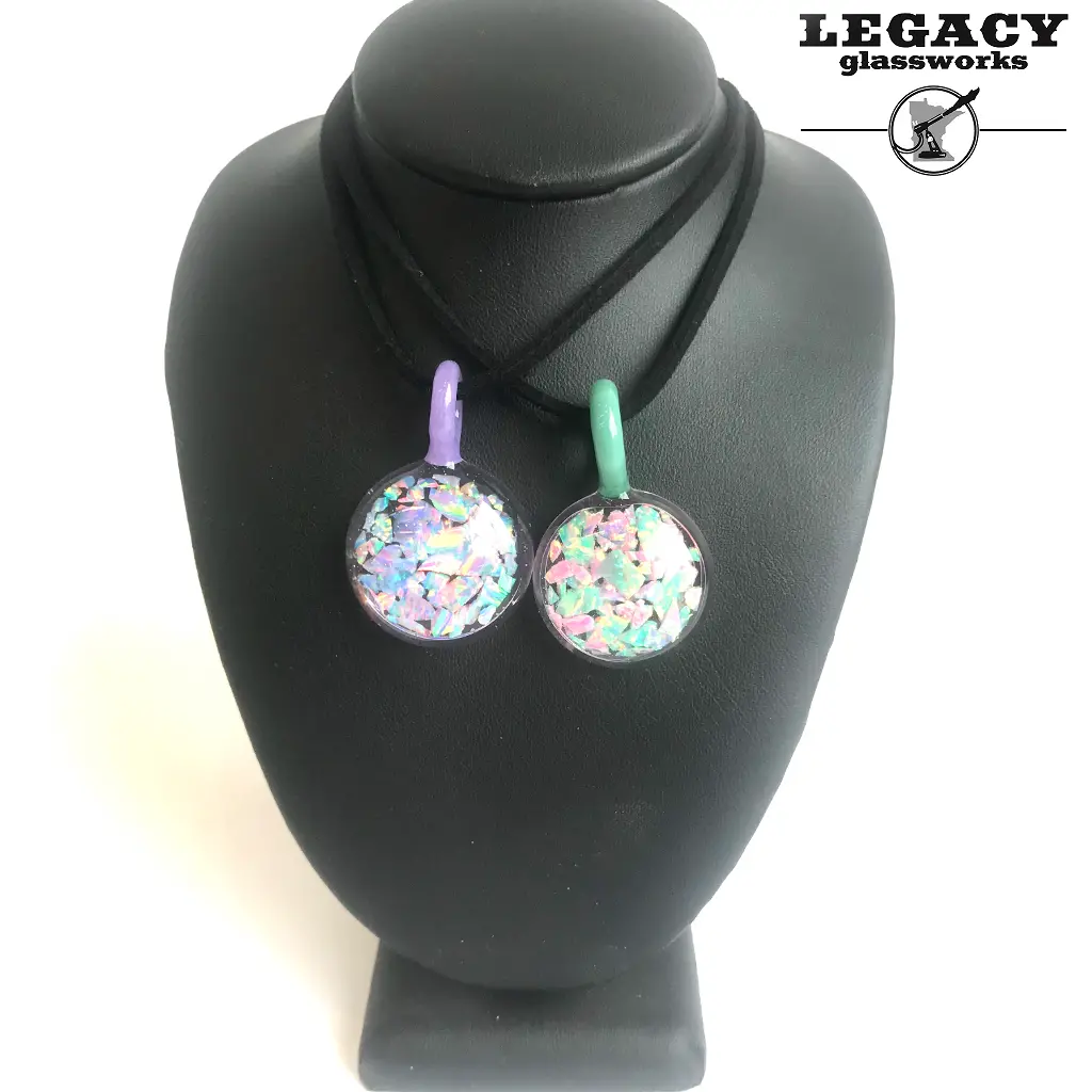 White Chocolate Crushed Opal Pendants 1